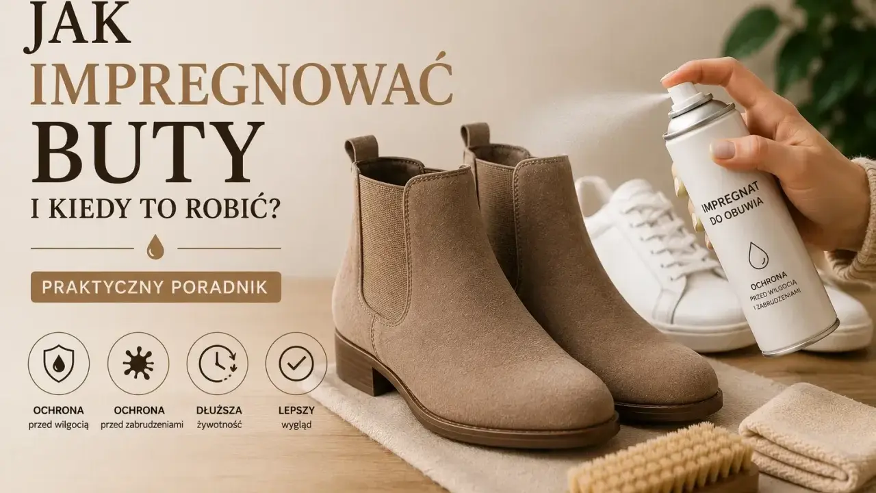 Spray do obuwia z membraną chroni zamszowe botki przed wilgocią i zabrudzeniami, zapewniając im dłuższą żywotność i lepszy wygląd.