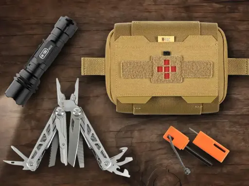 Latarka, multitool, krzesiwo i apteczka – to wszystko elementy EDC, które mogą przydać się w każdej sytuacji.